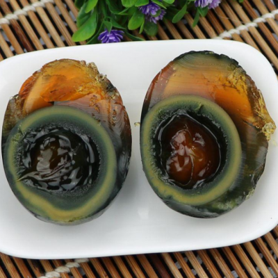 邮丹高邮松花蛋 皮蛋 变蛋 65g 20枚散装 高邮地方特产 溏