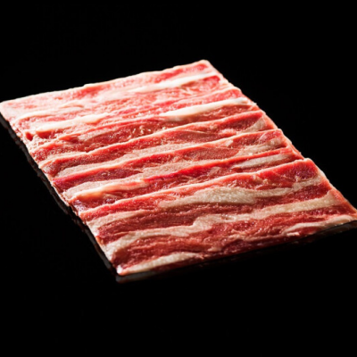 生鲜部落 谷饲原切肥牛片卷1000g 肥牛肉卷片 精致雪花牛肉